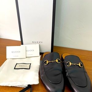 Gucci Princetown Mules, Black. Excellent condition.